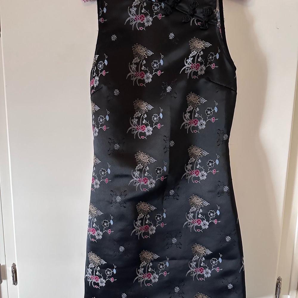 Mini Dress with Asian Print